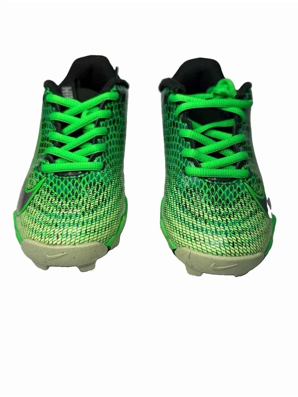 Nike Vapor Youth Baseball Molded Cleats Green/Black US Size 1Y